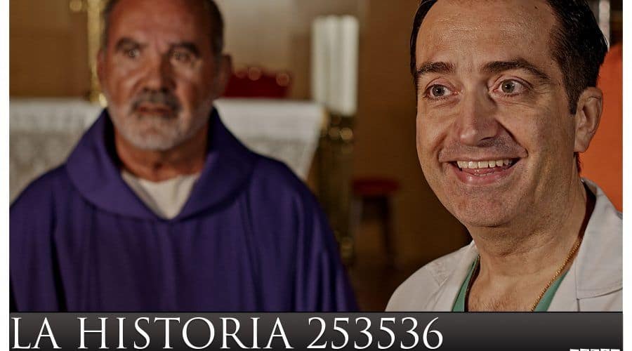 El actor José Luis Panero, en una escena del corto.