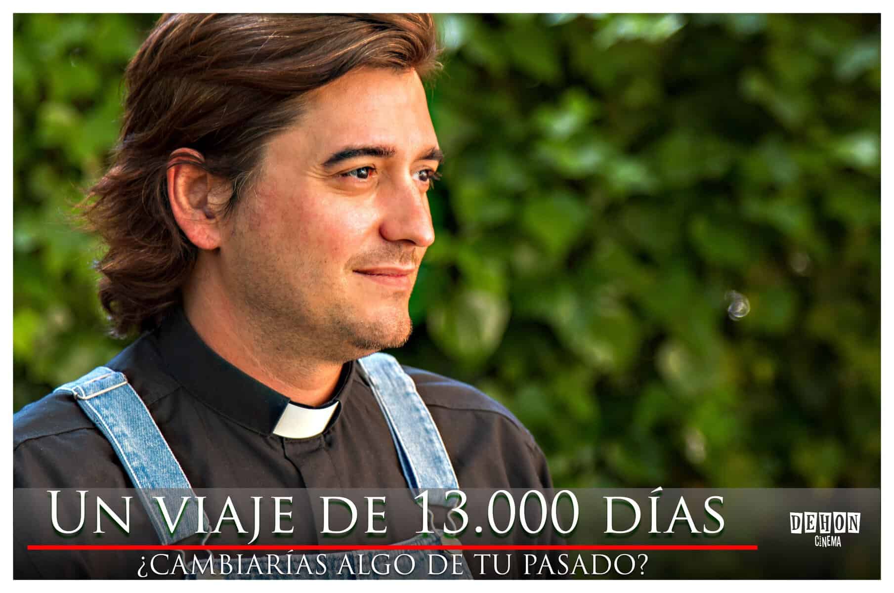 El padre Dompi en su jardín