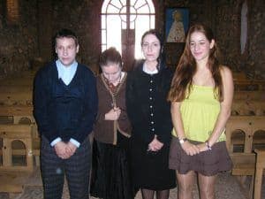 Cuatro de los protagonistas de EL POZO.