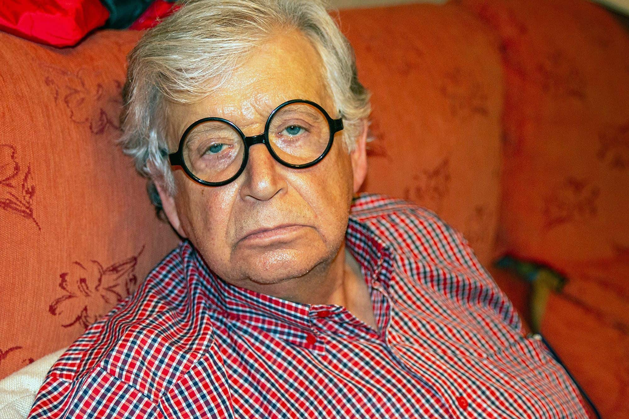 El actor Luis Fernández de Eribe, Modesto en el cortometraje.