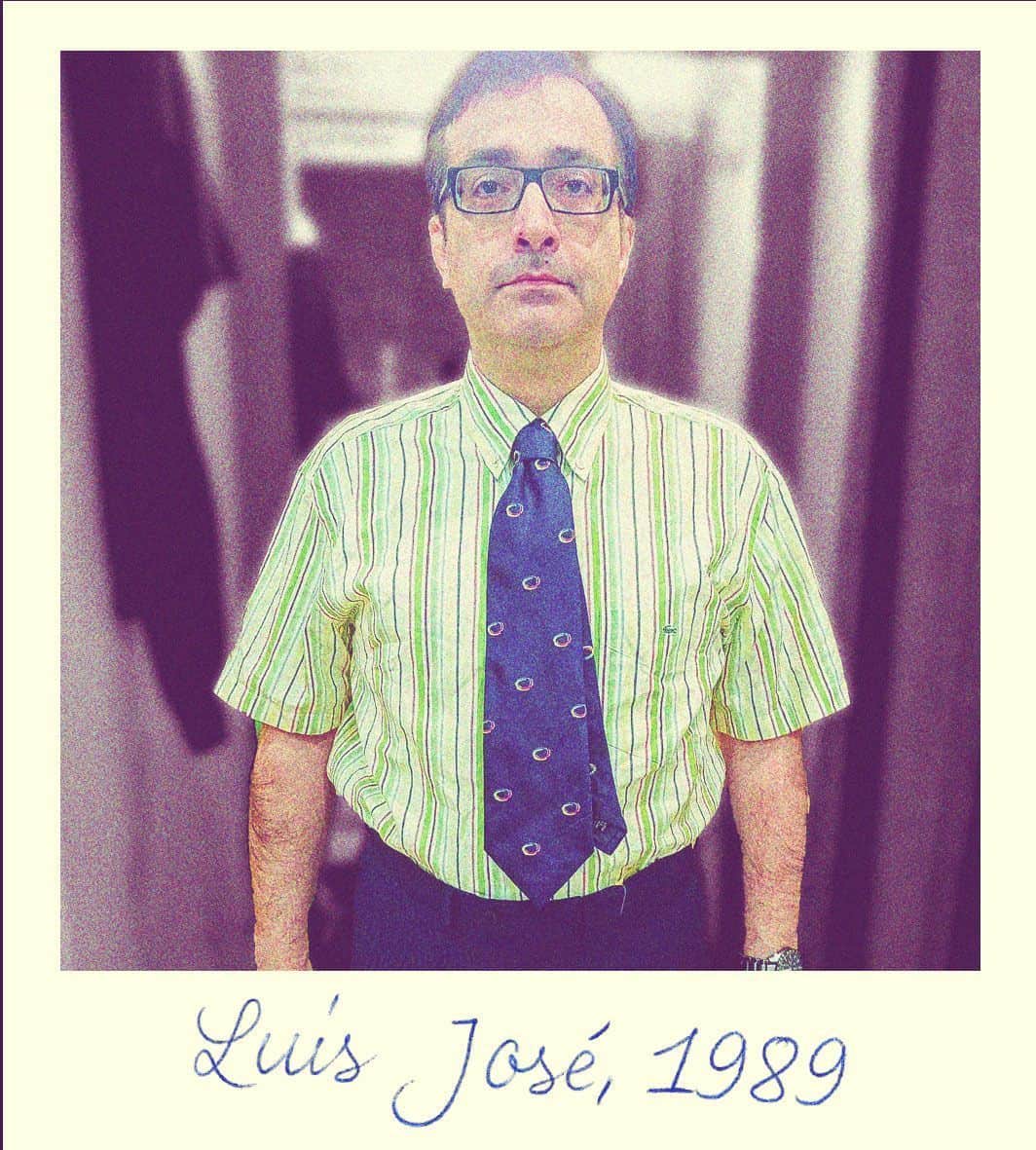 El actor José Luis Panero en una prueba de vestuario.